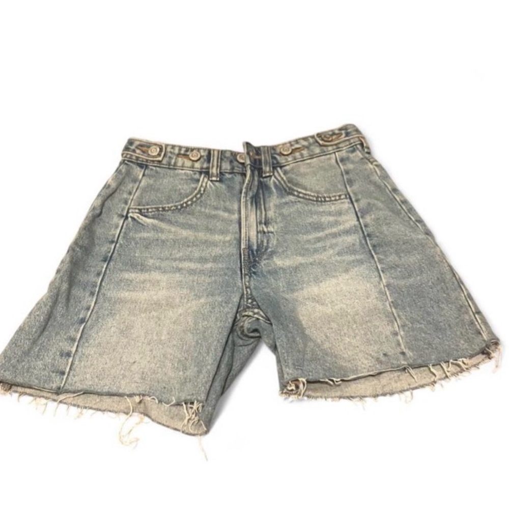Zara Light Blue Denim with Silver Button